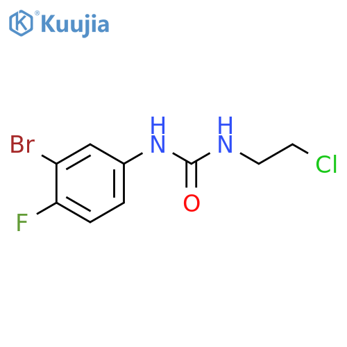 1-(3-Bromo-4-fluorophenyl)-3-(2-chloroethyl)urea structure