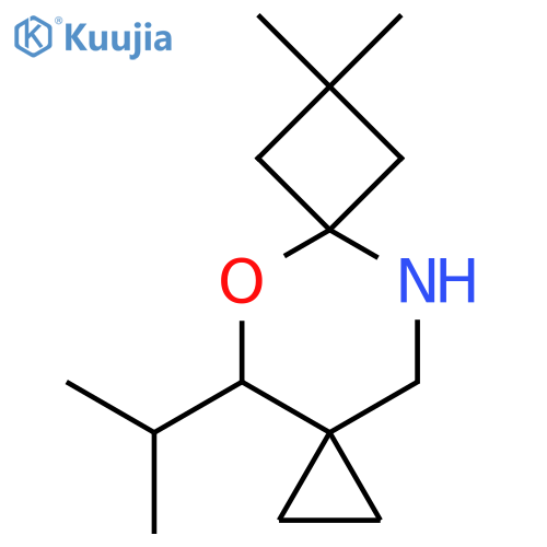 8,8-dimethyl-4-(propan-2-yl)-5-oxa-10-azadispiro2.2.3^{6}.2^{3}undecane structure