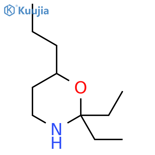 2,2-diethyl-6-propyl-1,3-oxazinane structure