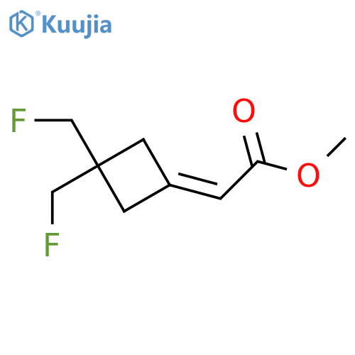 methyl 2-3,3-bis(fluoromethyl)cyclobutylideneacetate structure