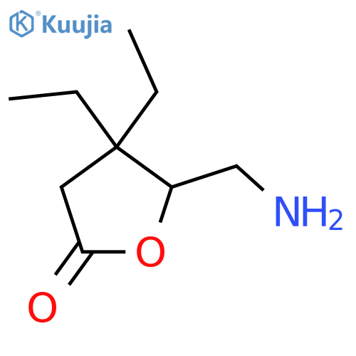 5-(aminomethyl)-4,4-diethyloxolan-2-one structure