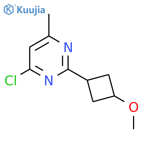 4-Chloro-2-(3-methoxycyclobutyl)-6-methylpyrimidine structure