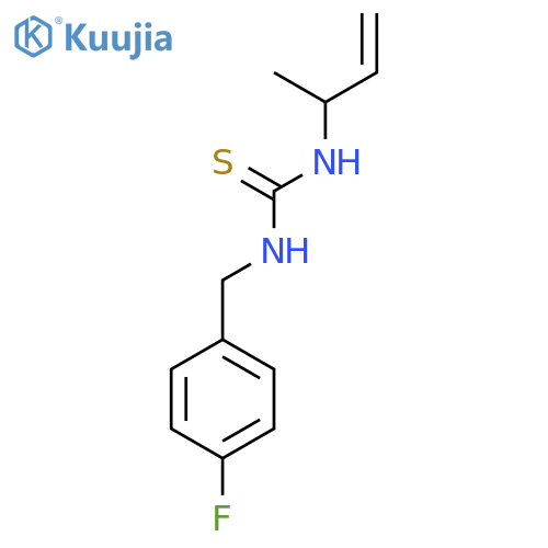 3-(but-3-en-2-yl)-1-(4-fluorophenyl)methylthiourea structure
