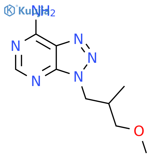 3-(3-methoxy-2-methylpropyl)-3H-1,2,3triazolo4,5-dpyrimidin-7-amine structure