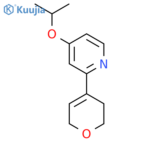 2-(3,6-dihydro-2H-pyran-4-yl)-4-(propan-2-yloxy)pyridine structure