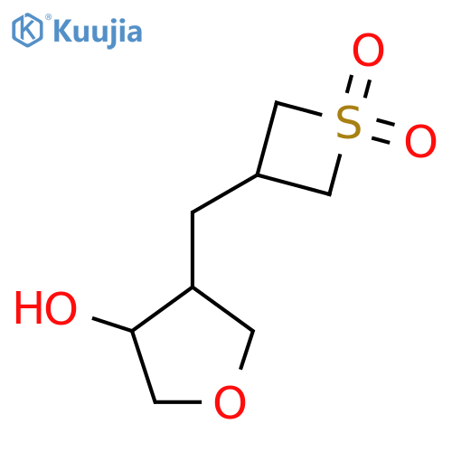 3-(4-hydroxyoxolan-3-yl)methyl-1lambda6-thietane-1,1-dione structure