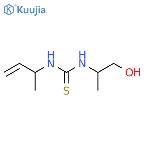 3-(but-3-en-2-yl)-1-(1-hydroxypropan-2-yl)thiourea structure