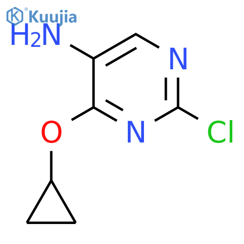 2-chloro-4-cyclopropoxypyrimidin-5-amine structure