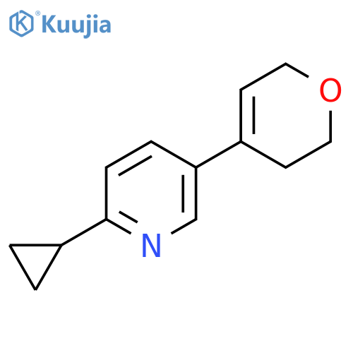 2-cyclopropyl-5-(3,6-dihydro-2H-pyran-4-yl)pyridine structure