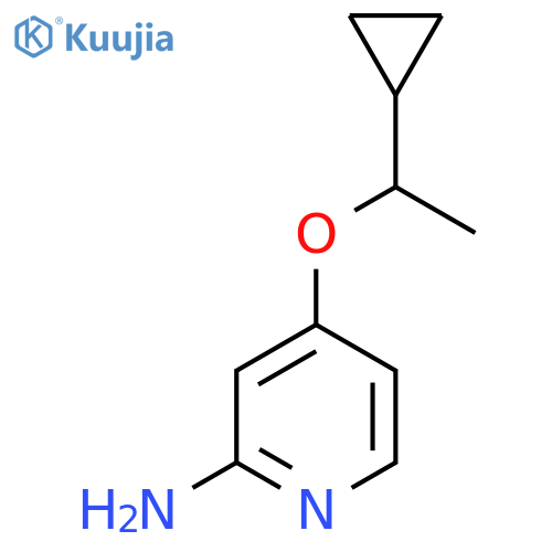 4-(1-Cyclopropylethoxy)pyridin-2-amine structure
