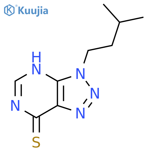 3-(3-methylbutyl)-3H-1,2,3triazolo4,5-dpyrimidine-7-thiol structure