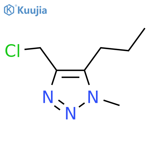 4-(chloromethyl)-1-methyl-5-propyl-1H-1,2,3-triazole structure