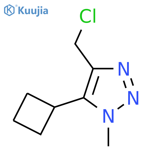4-(chloromethyl)-5-cyclobutyl-1-methyl-1H-1,2,3-triazole structure
