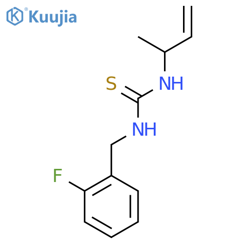 3-(but-3-en-2-yl)-1-(2-fluorophenyl)methylthiourea structure
