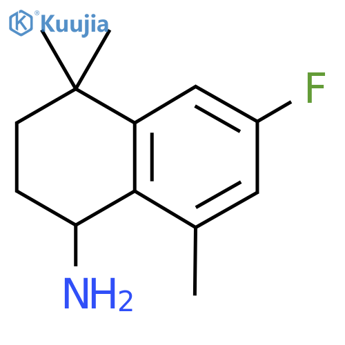 6-fluoro-4,4,8-trimethyl-1,2,3,4-tetrahydronaphthalen-1-amine structure