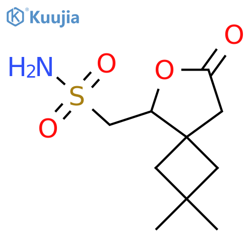 {2,2-dimethyl-7-oxo-6-oxaspiro3.4octan-5-yl}methanesulfonamide structure