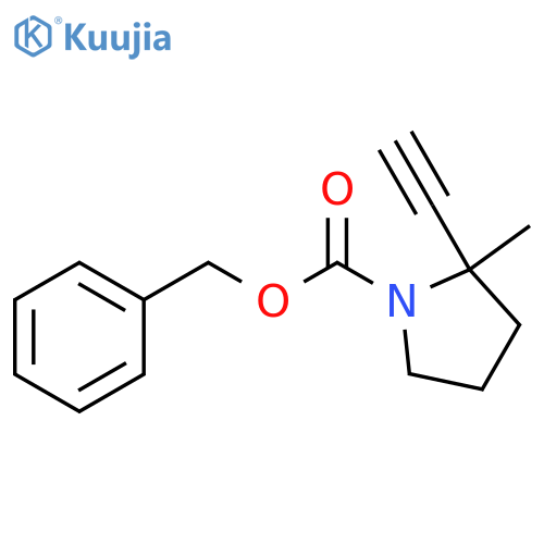benzyl 2-ethynyl-2-methylpyrrolidine-1-carboxylate structure