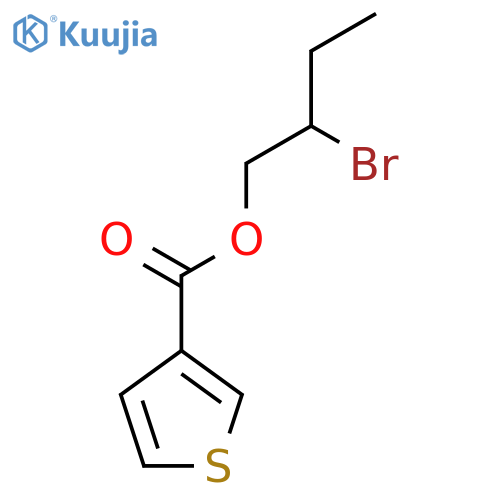 2-bromobutyl thiophene-3-carboxylate structure