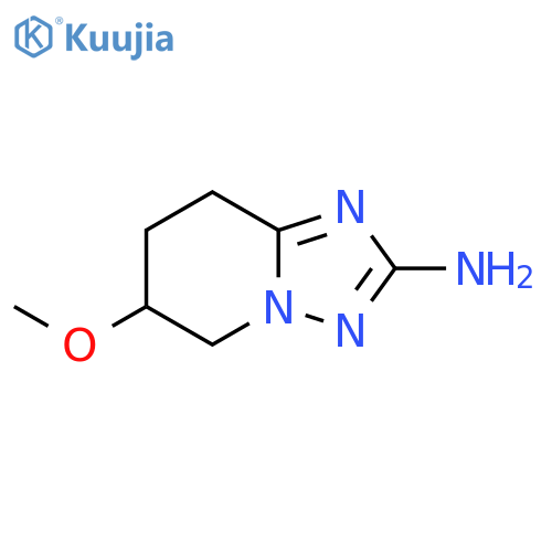 6-methoxy-5H,6H,7H,8H-1,2,4triazolo1,5-apyridin-2-amine structure