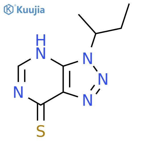 3-(butan-2-yl)-3H-1,2,3triazolo4,5-dpyrimidine-7-thiol structure