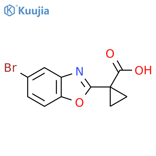 1-(5-Bromobenzo[D]oxazol-2-YL)cyclopropane-1-carboxylic acid structure