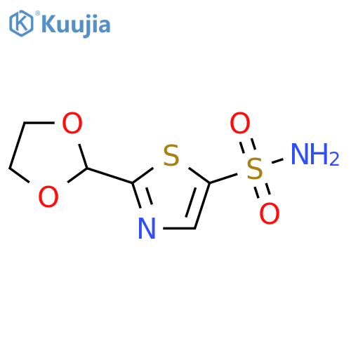 2-(1,3-dioxolan-2-yl)-1,3-thiazole-5-sulfonamide structure