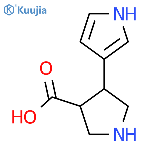 4-(1H-pyrrol-3-yl)pyrrolidine-3-carboxylic acid structure