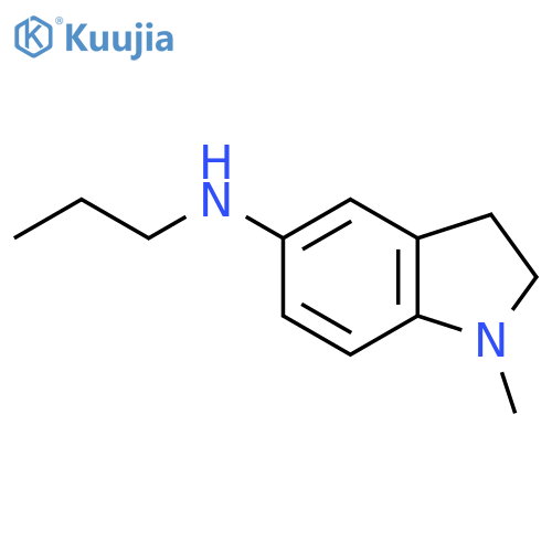 1-methyl-N-propyl-2,3-dihydro-1H-indol-5-amine structure
