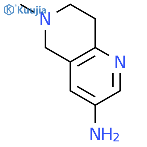 5,6,7,8-Tetrahydro-6-methyl-1,6-naphthyridin-3-amine structure