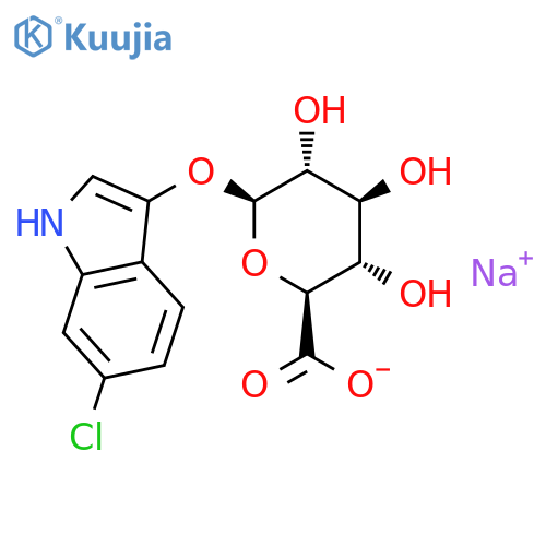 6-Chloro-3-indolyl b-D-Glucuronide Sodium Salt structure