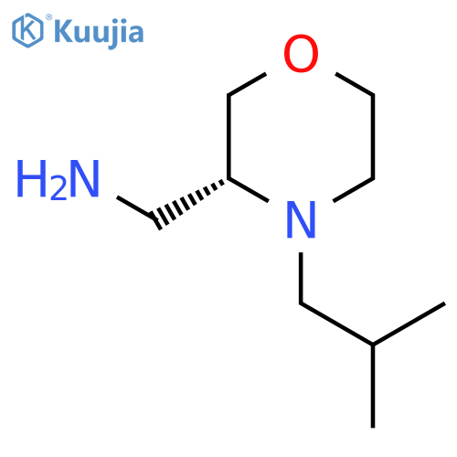 (3R)-4-(2-methylpropyl)morpholin-3-ylmethanamine structure