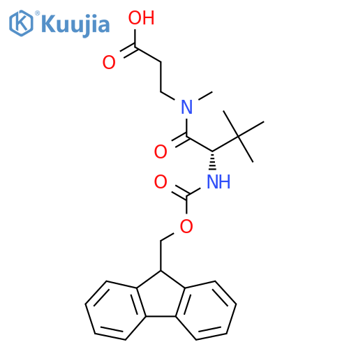 3-(2S)-2-({(9H-fluoren-9-yl)methoxycarbonyl}amino)-N,3,3-trimethylbutanamidopropanoic acid structure