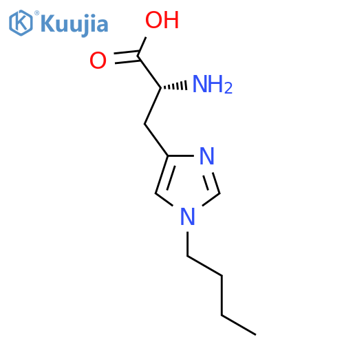 (2R)-2-amino-3-(1-butyl-1H-imidazol-4-yl)propanoic acid structure