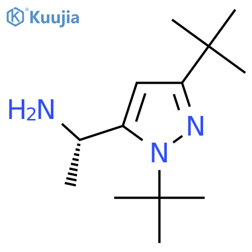 (1S)-1-(1,3-di-tert-butyl-1H-pyrazol-5-yl)ethan-1-amine structure