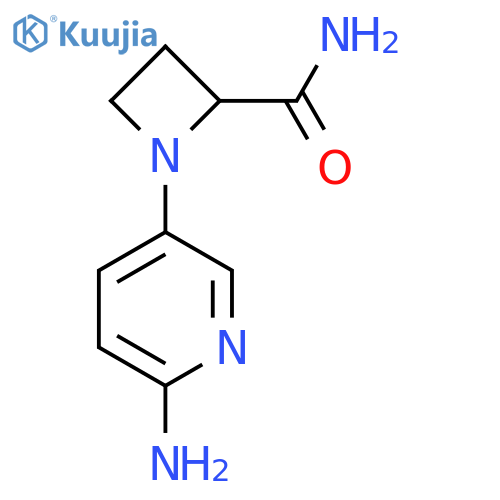1-(6-Aminopyridin-3-yl)azetidine-2-carboxamide structure