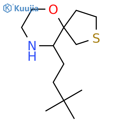10-(3,3-dimethylbutyl)-6-oxa-2-thia-9-azaspiro4.5decane structure
