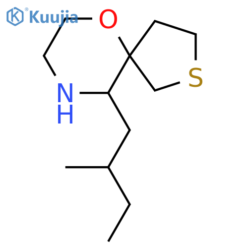 10-(2-methylbutyl)-6-oxa-2-thia-9-azaspiro4.5decane structure