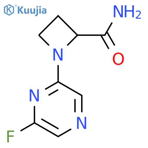 1-(6-fluoropyrazin-2-yl)azetidine-2-carboxamide structure