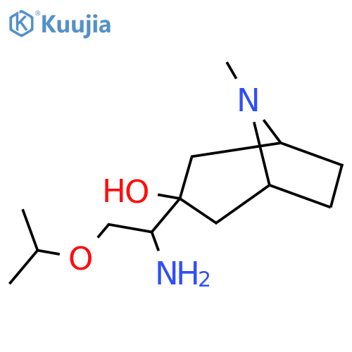 3-1-amino-2-(propan-2-yloxy)ethyl-8-methyl-8-azabicyclo3.2.1octan-3-ol structure