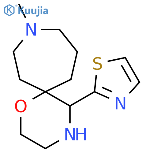 9-methyl-5-(1,3-thiazol-2-yl)-1-oxa-4,9-diazaspiro5.6dodecane structure