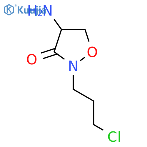 4-Amino-2-(3-chloropropyl)-1,2-oxazolidin-3-one structure