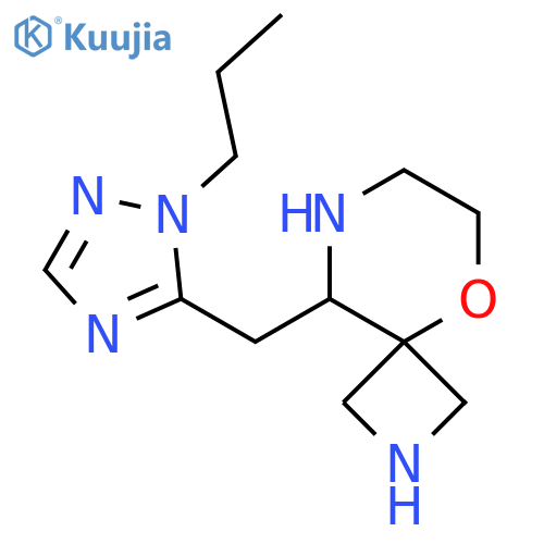 9-(1-propyl-1H-1,2,4-triazol-5-yl)methyl-5-oxa-2,8-diazaspiro3.5nonane structure
