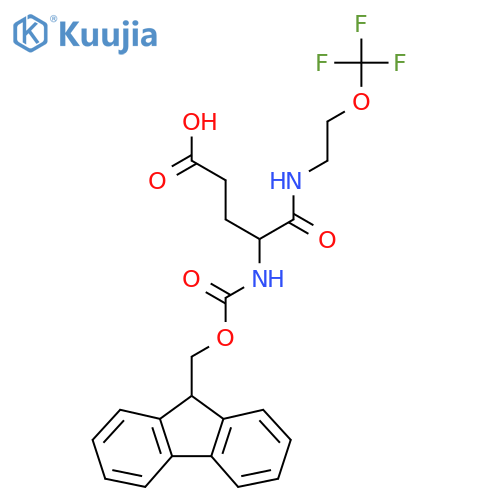 4-({(9H-fluoren-9-yl)methoxycarbonyl}amino)-4-{2-(trifluoromethoxy)ethylcarbamoyl}butanoic acid structure