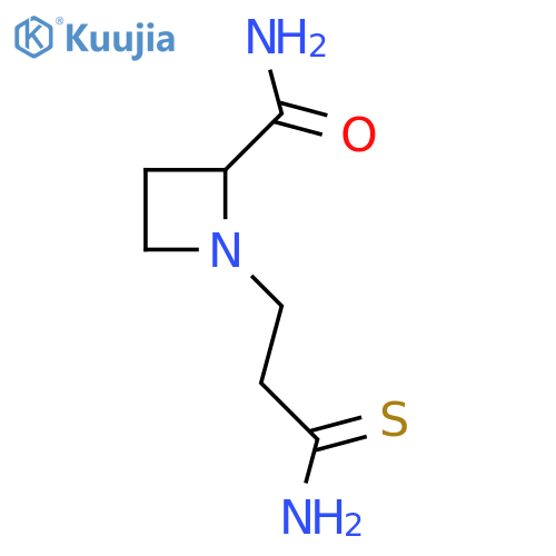 1-(2-carbamothioylethyl)azetidine-2-carboxamide structure
