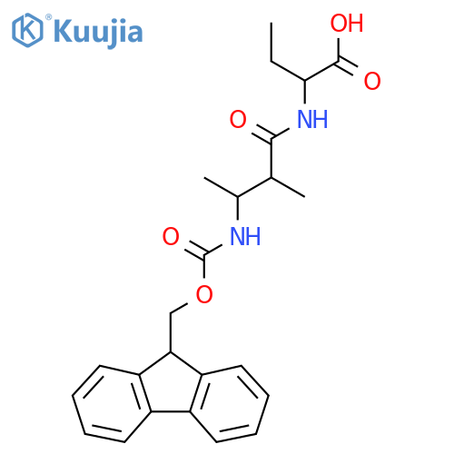 2-3-({(9H-fluoren-9-yl)methoxycarbonyl}amino)-2-methylbutanamidobutanoic acid structure