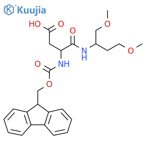 3-(1,4-dimethoxybutan-2-yl)carbamoyl-3-({(9H-fluoren-9-yl)methoxycarbonyl}amino)propanoic acid structure
