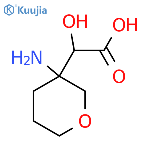 2-(3-Aminooxan-3-yl)-2-hydroxyacetic acid structure