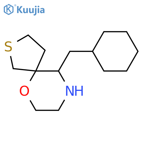 10-(cyclohexylmethyl)-6-oxa-2-thia-9-azaspiro4.5decane structure