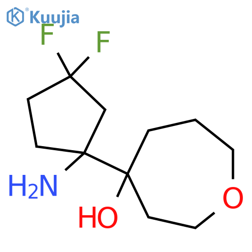 4-(1-amino-3,3-difluorocyclopentyl)oxepan-4-ol structure