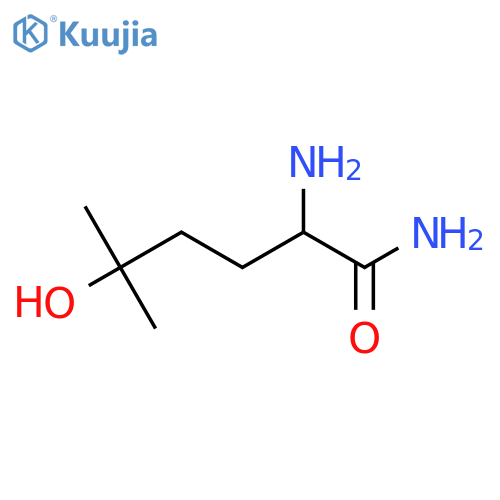 2-amino-5-hydroxy-5-methylhexanamide structure